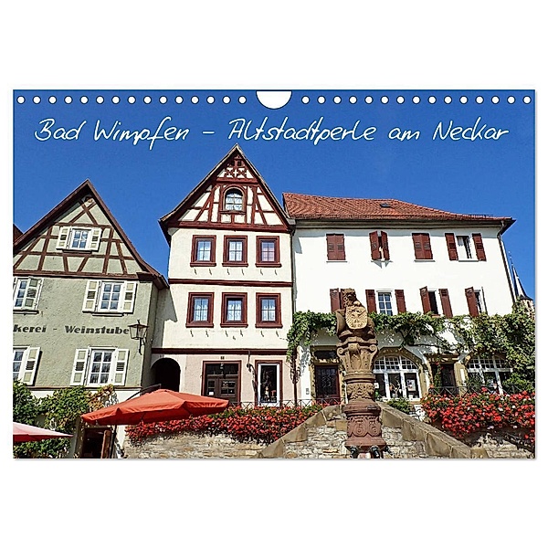 Bad Wimpfen - Altstadtperle am Neckar (Wandkalender 2024 DIN A4 quer), CALVENDO Monatskalender, Ilona Andersen