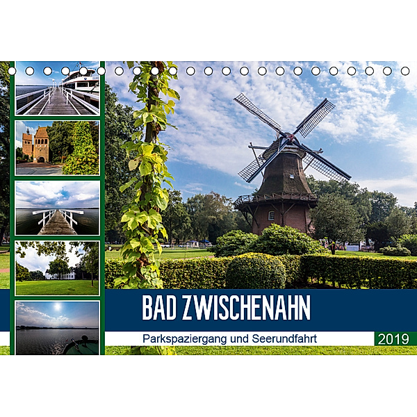 Bad Zwischenahn, Parkspaziergang und Seerundfahrt (Tischkalender 2019 DIN A5 quer), Andrea Dreegmeyer