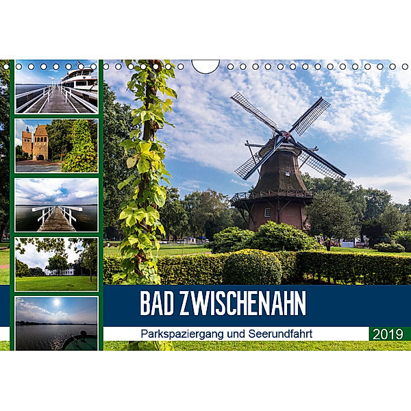 Bad Zwischenahn, Parkspaziergang und Seerundfahrt (Wandkalender 2019 DIN A4 quer), Andrea Dreegmeyer