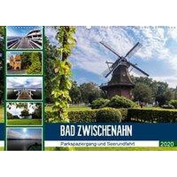 Bad Zwischenahn, Parkspaziergang und Seerundfahrt (Wandkalender 2020 DIN A2 quer), Andrea Dreegmeyer