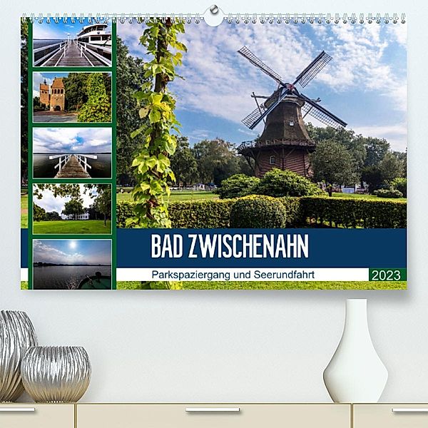 Bad Zwischenahn, Parkspaziergang und Seerundfahrt (Premium, hochwertiger DIN A2 Wandkalender 2023, Kunstdruck in Hochgla, Andrea Dreegmeyer