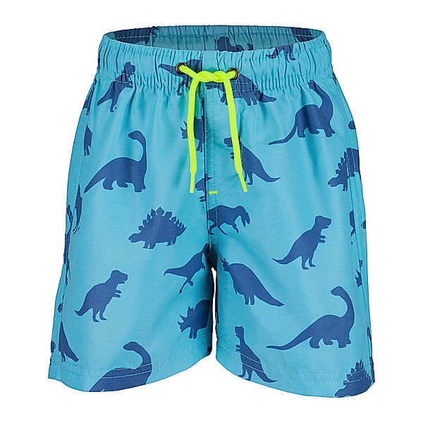 BLUE SEVEN Bade-Bermudas DINOSAURIER in cyan