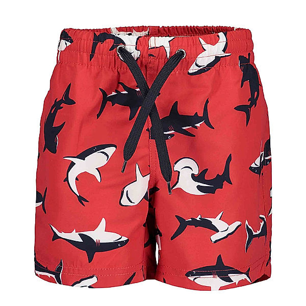 BLUE SEVEN Bade-Bermudas SHARKS in tomato