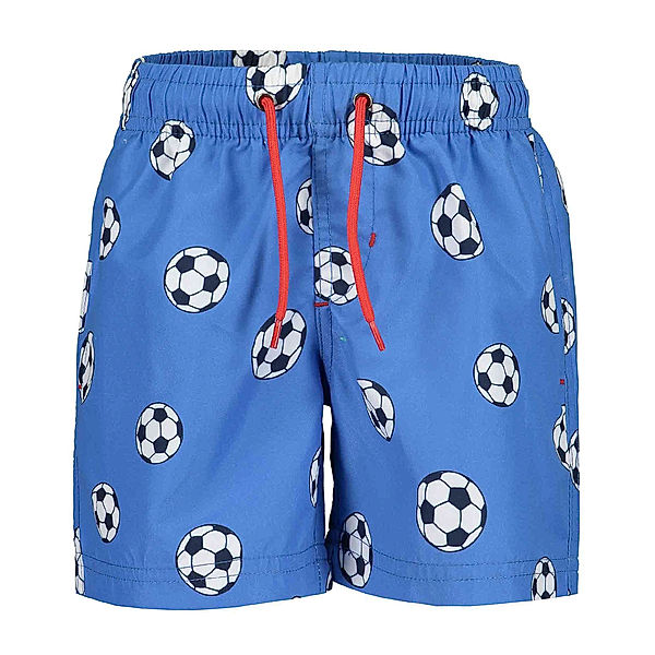 BLUE SEVEN Bade-Bermudas SOCCER AOP in blau