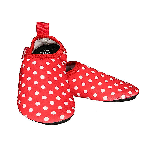 Playshoes Bade-Slipper PUNKTE in rot