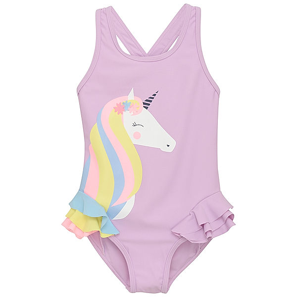 Color Kids Badeanzug PASTEL UNICORN in lavender mist