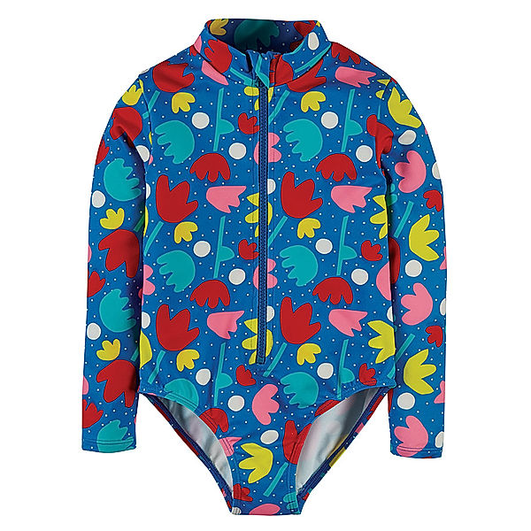 frugi Badeanzug RUNA – LOTUS BLOOM in blau