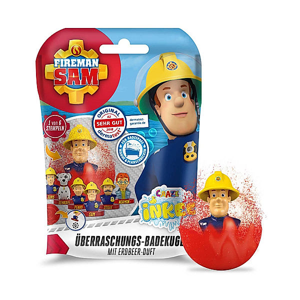 Craze Badebombe INKEE FIREMAN SAM mit Stempel 3er-Pack