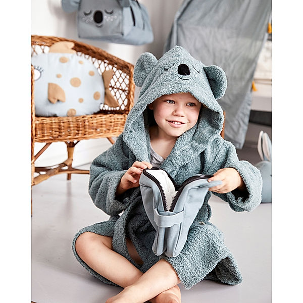 Roommate Bademantel KOALA in sea grey