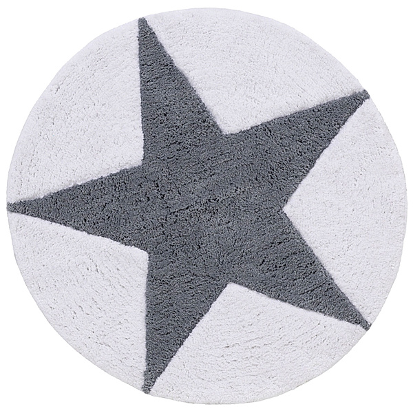 Badematte Stern 100 (Farbe: grau)