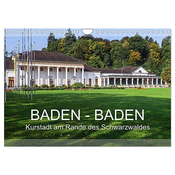 Baden-Baden, Kurstadt am Rande des Schwarzwaldes (Wandkalender 2024 DIN A4 quer), CALVENDO Monatskalender, Jürgen Feuerer