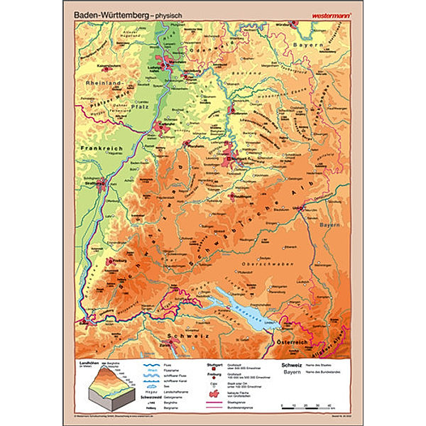 Baden-Württemberg, Posterkarte