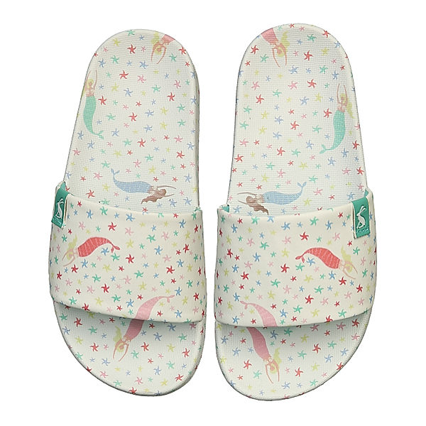 Tom Joule® Badesandale POOL SLIDE - MERMAID in weiss