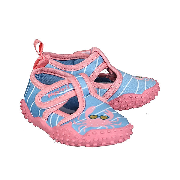 Playshoes Badeschuhe KREBS in blau/pink