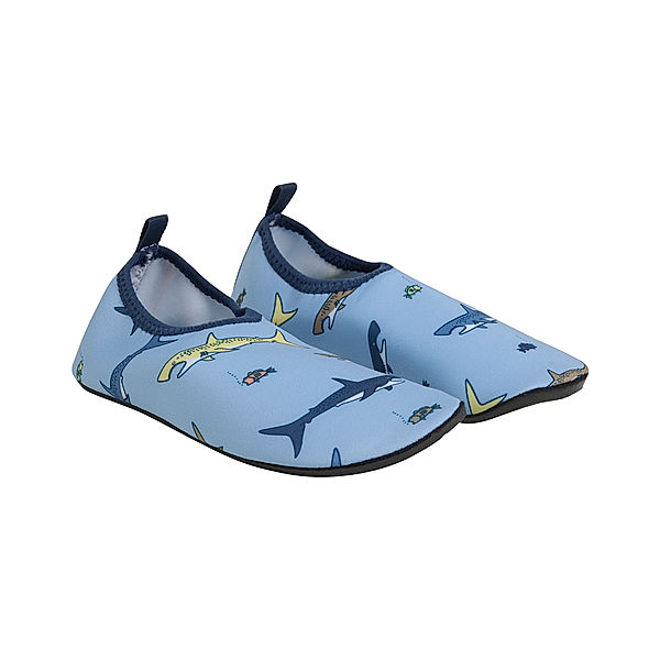 Color Kids Badeschuhe SHARKS in cerulean