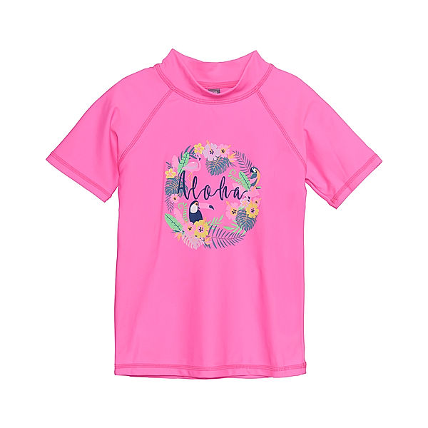 Color Kids Badeshirt ALOHA in sugar pink