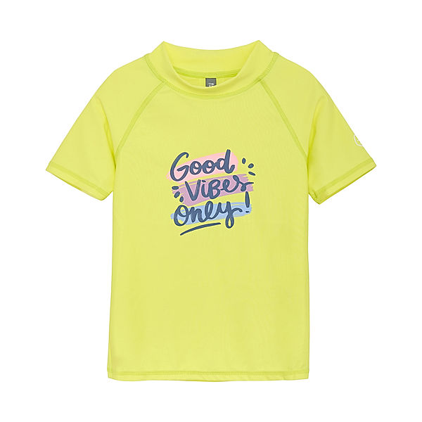 Color Kids Badeshirt GOOD VIBES ONLY in limelight