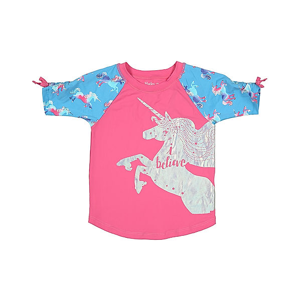 Hatley Badeshirt RAINBOW UNICORN kurz in pink