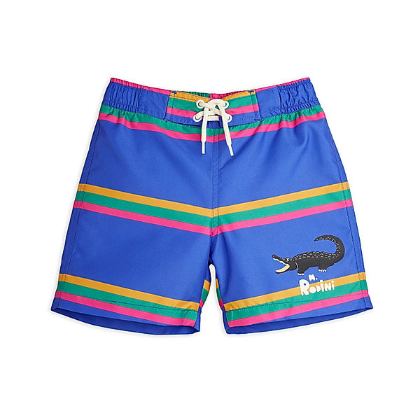 mini rodini Badeshorts CROCODILE in blue