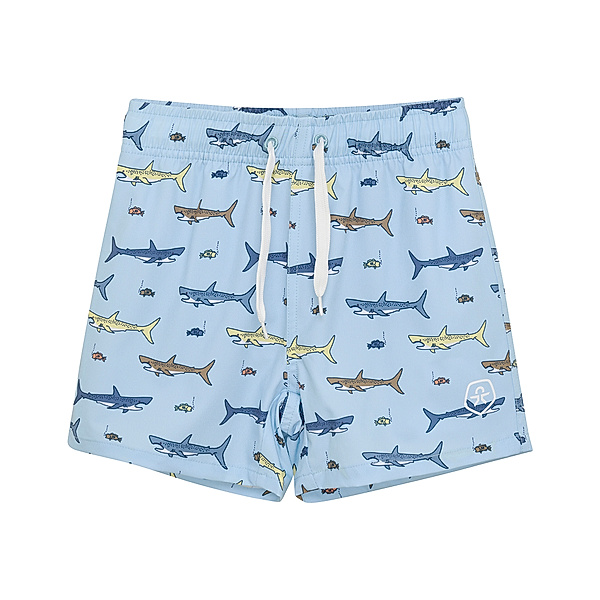 Color Kids Badeshorts GET TO THE BEACH in cerulean