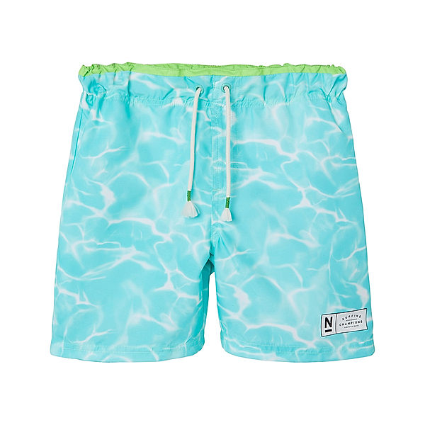 name it Badeshorts NKMZAGLO WATER in pool blue
