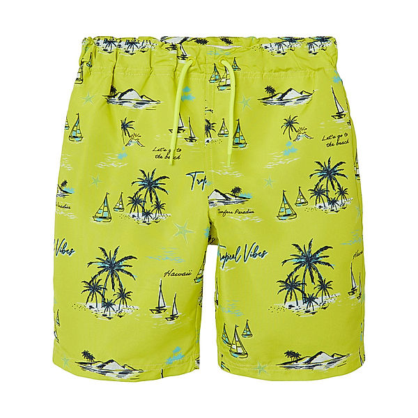 name it Badeshorts NKMZORRO TROPICAL VIBES in evening primrose