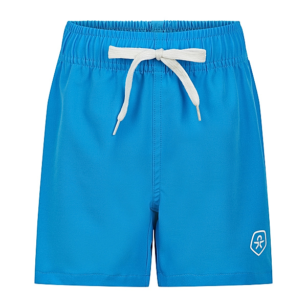 Color Kids Badeshorts SOLID in cyan blue
