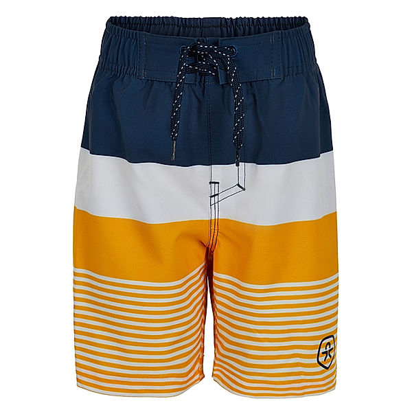 Color Kids Badeshorts STRIPES in gelb