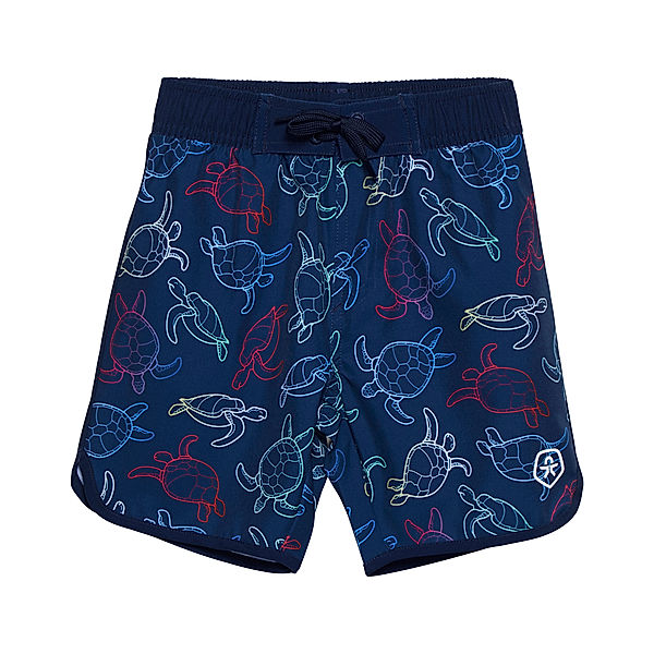 Color Kids Badeshorts TURTLE in goji berry