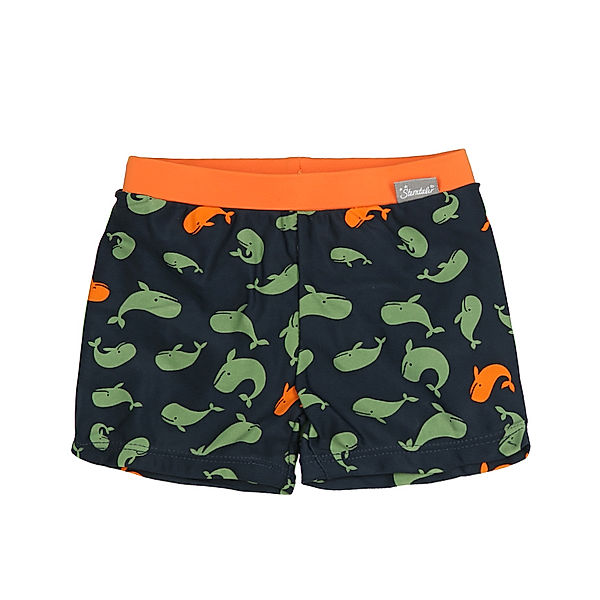 Sterntaler Badeshorts WAL in marine/oliv