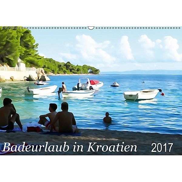 Badeurlaub in Kroatien (Wandkalender 2017 DIN A2 quer), Sergej Schmidt