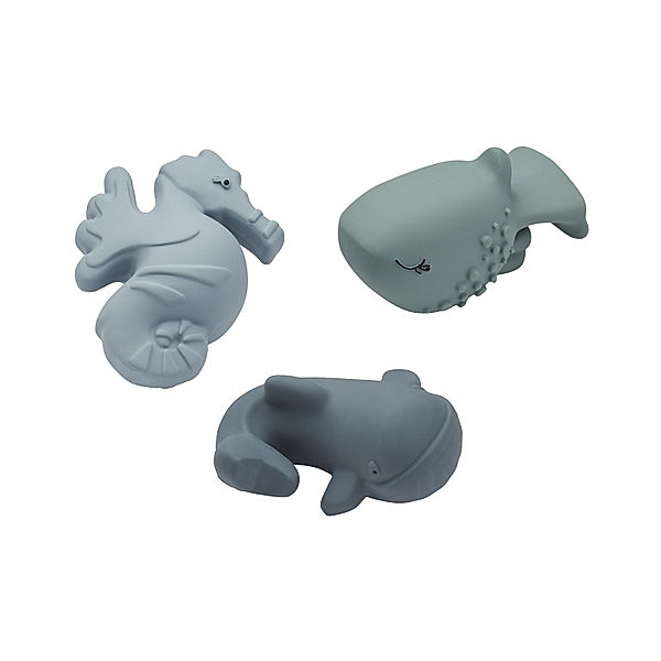 LIEWOOD Badewannenspielzeug NORI SEA CREATURE 3er-Set in whale blue