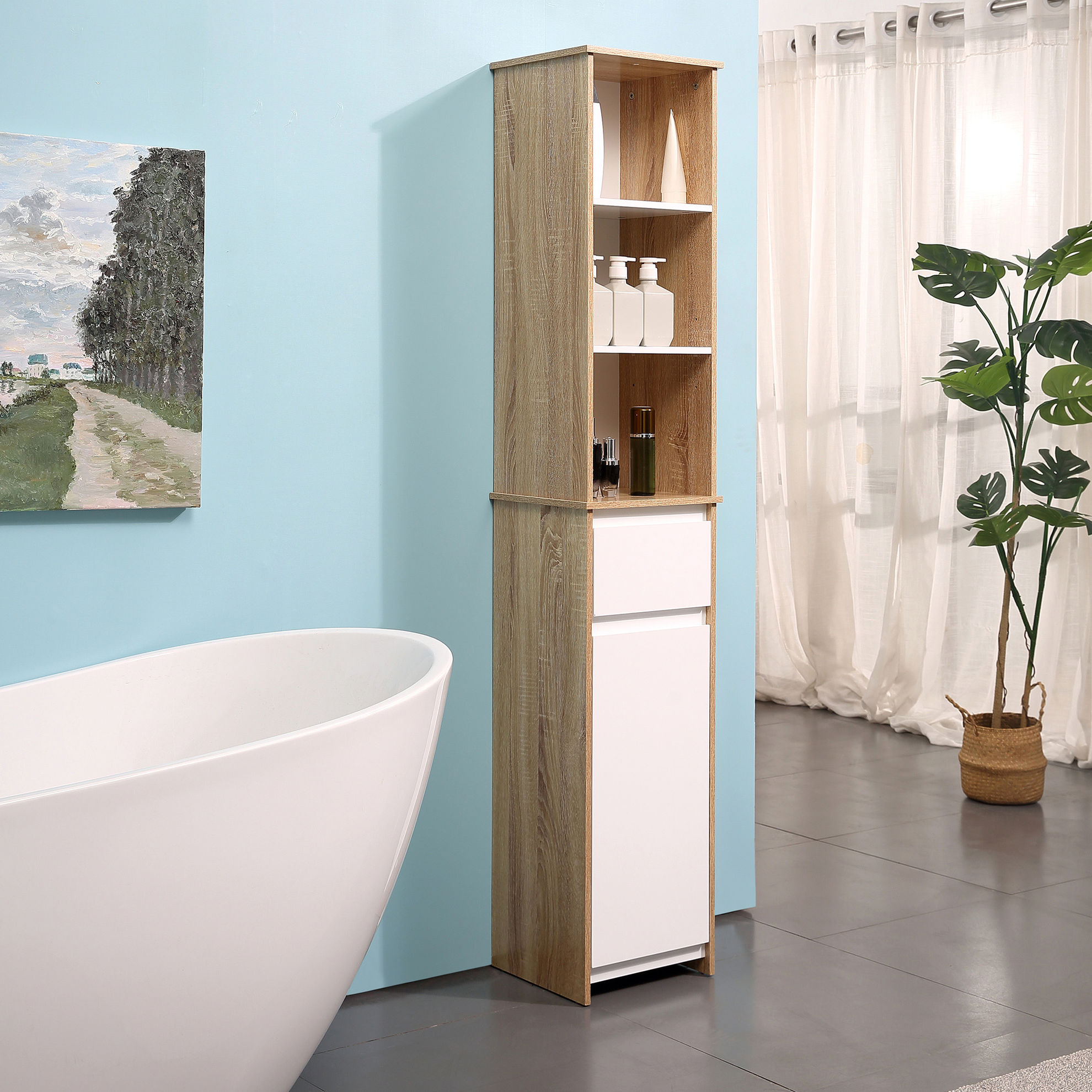 Badschrank Für Badezimmer, Wohn- oder Schlafzimmer, mit viel Stauraum |  Weltbild.de