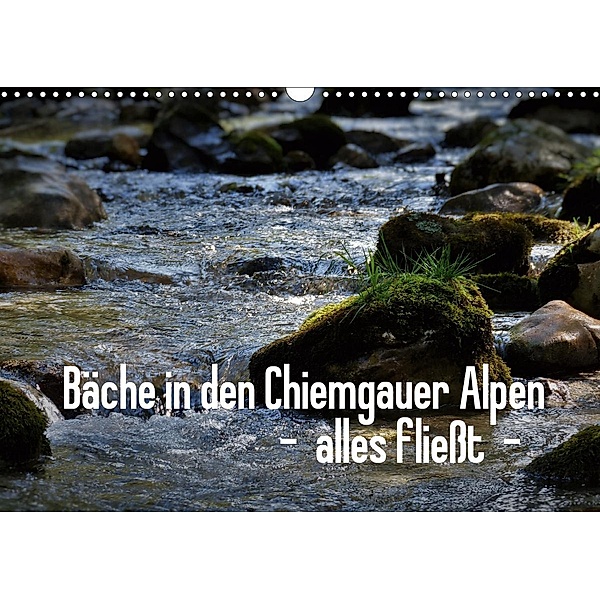Bäche in den Chiemgauer Alpen - alles fließt (Wandkalender 2021 DIN A3 quer), Ute Stehlmann