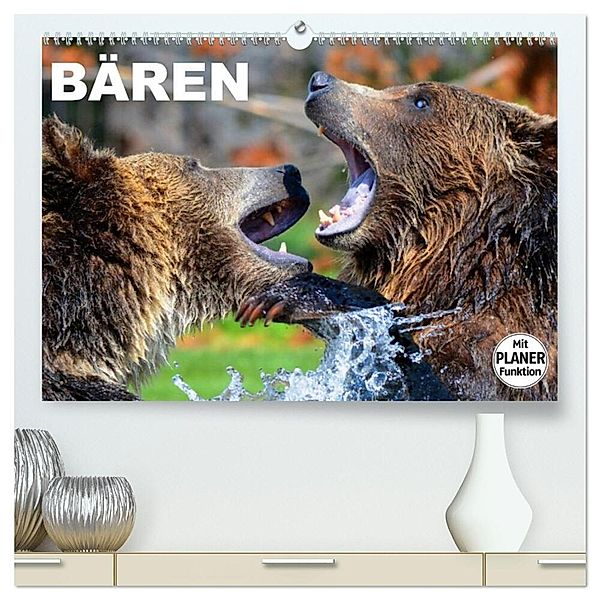 Bären (hochwertiger Premium Wandkalender 2025 DIN A2 quer), Kunstdruck in Hochglanz, Calvendo, Elisabeth Stanzer