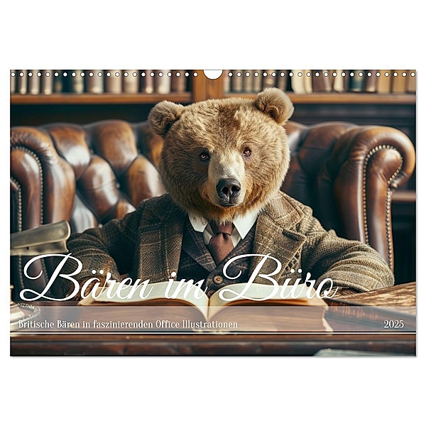 Bären im Büro (Wandkalender 2025 DIN A3 quer), CALVENDO Monatskalender, Calvendo, Kavodedition Switzerland