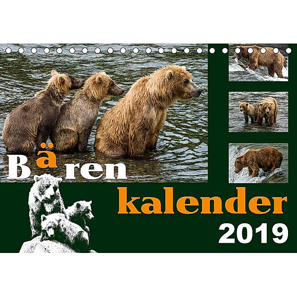 Bärenkalender (Tischkalender 2019 DIN A5 quer), Max Steinwald