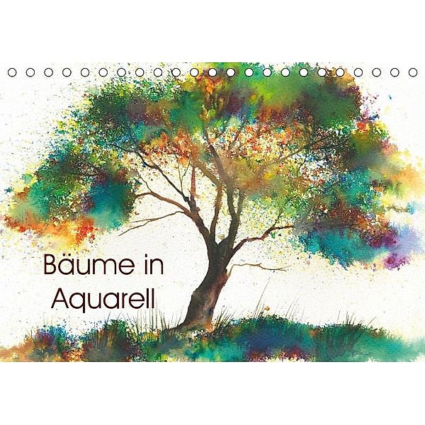 Bäume in Aquarell (Tischkalender 2019 DIN A5 quer), Jitka Krause