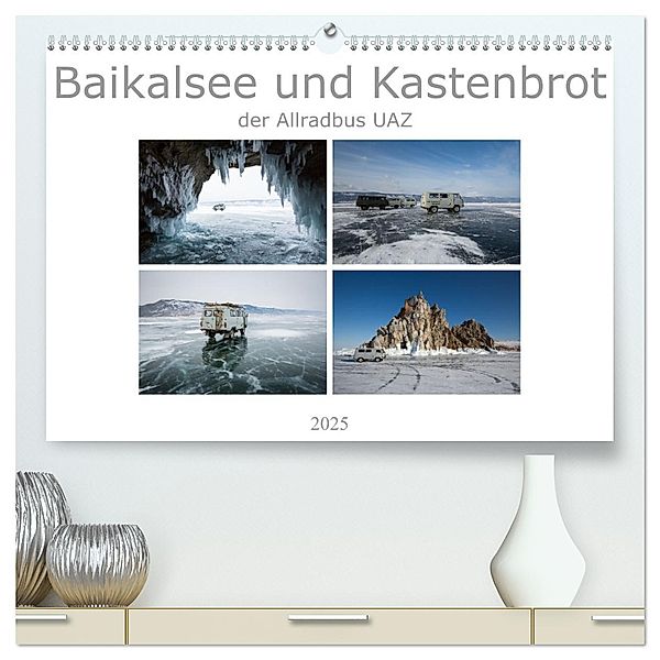 Baikalsee und Kastenbrot (hochwertiger Premium Wandkalender 2025 DIN A2 quer), Kunstdruck in Hochglanz, Calvendo, Anne-Barbara Bernhard