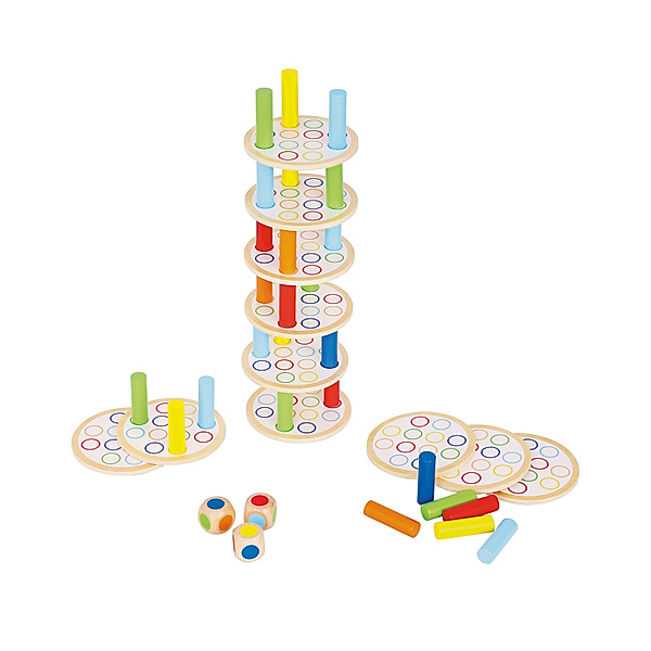 New Classic Toys Balance-Spiel WACKELTURM aus Holz