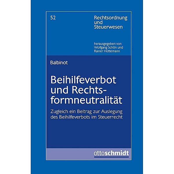 Balbinot, C: Beihilfeverbot und Rechtsformneutralität, Chiara Balbinot