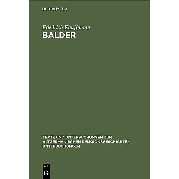 Balder, Friedrich Kauffmann