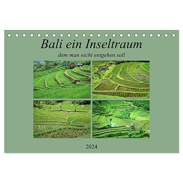 Bali,ein Inseltraum dem man nicht entgehen sollte. (Tischkalender 2024 DIN A5 quer), CALVENDO Monatskalender, Rufotos