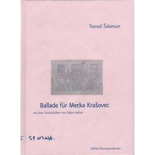 Ballade für Metka Krasovec, Tomaz Salamun