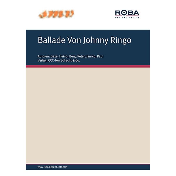 Ballade Von Johnny Ringo, Heino Gaze, Peter Berg, Paul Jarrico