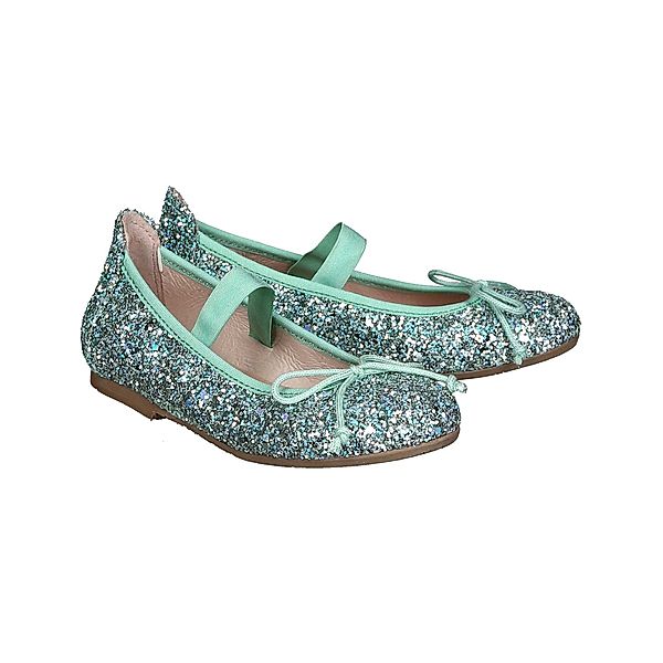 acebos Ballerinas GLITTER in grün