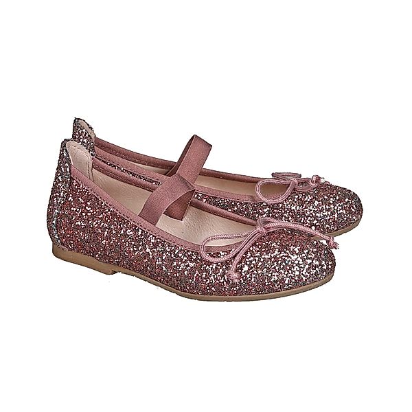 acebos Ballerinas GLITTER in rouge