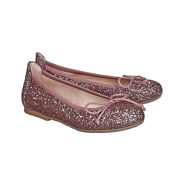 acebos Ballerinas GLITTER in rouge