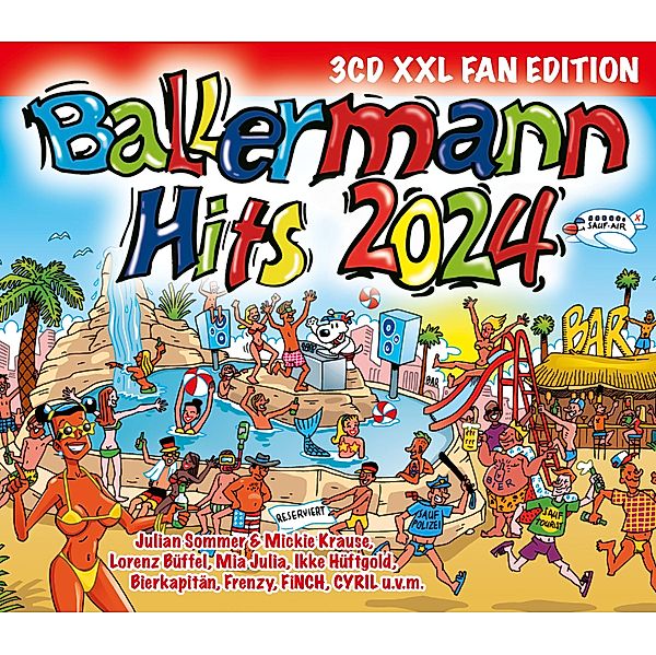 Ballermann Hits 2024 (XXL Fan Edition, 3 CDs), Diverse Interpreten