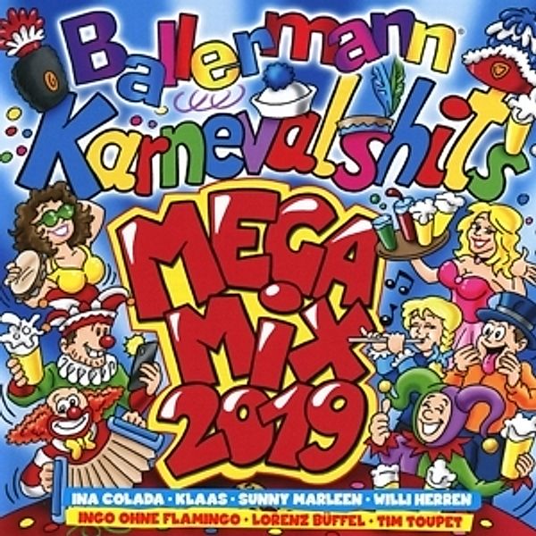 Ballermann Karneval Hits Megamix 2019, Diverse Interpreten